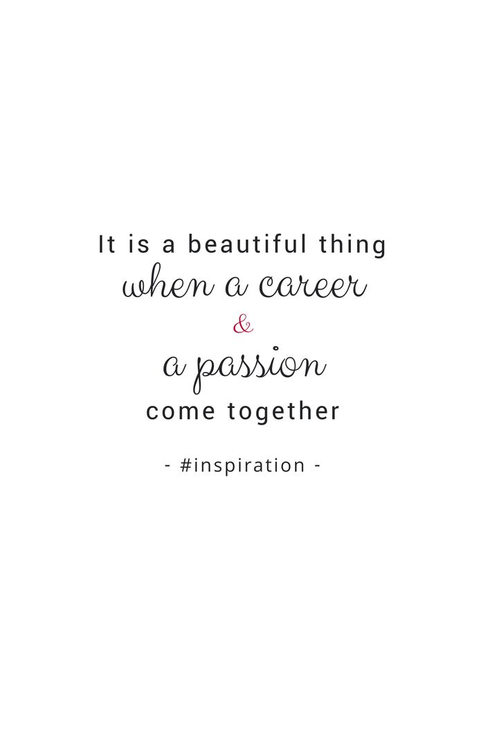 Quote About Career and Passion on White Background - Download Free Stock Templates Pikwizard.com