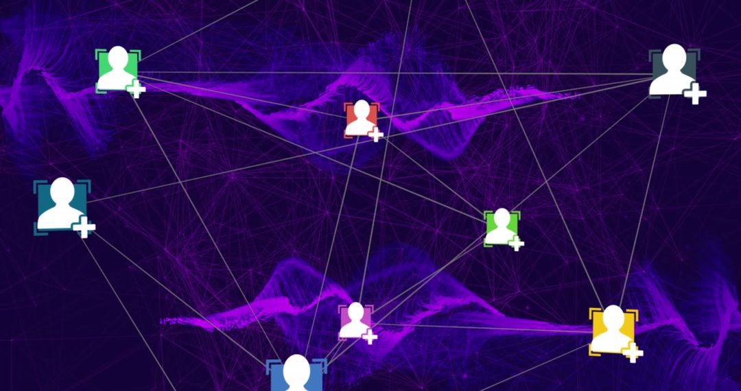 Abstract Network Connections Representing Digital Communication