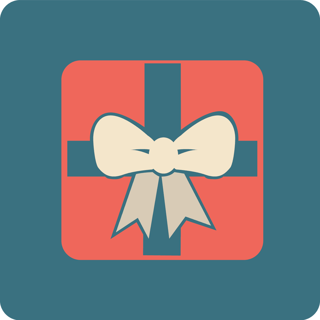 Transparent Gift Box Illustration with Bow