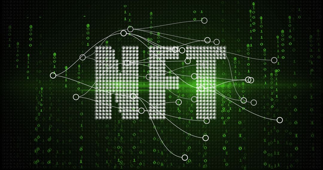 Matrix-Inspired NFT Digital Art with Avant-Garde Cyberspace Elements