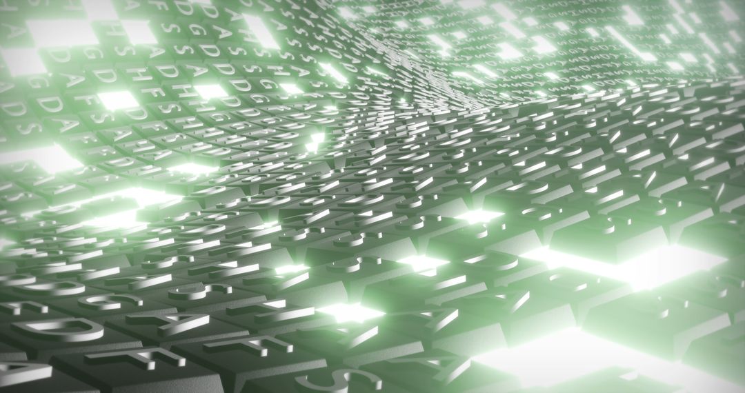 Futuristic Digital Interface with Abstract Light