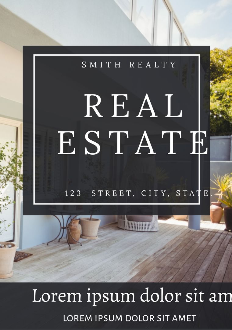 Real Estate Advertisement Modern Home Design Template