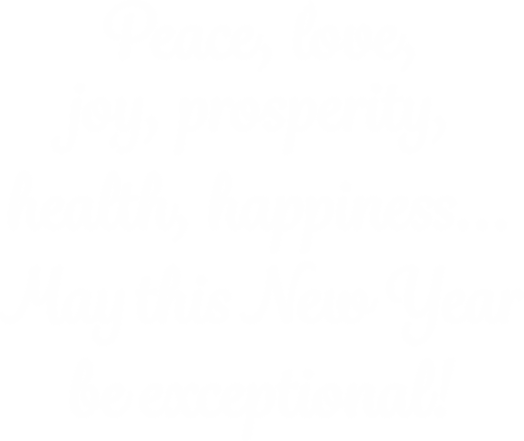 Inspirational New Year Message on Transparent Background PNG Style