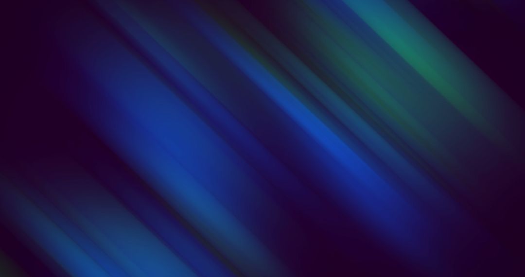 Abstract Blue Green Light Trails on Dark Background