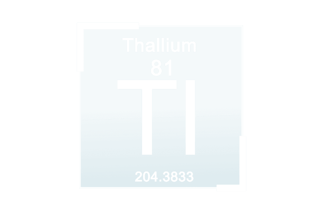 Thallium Periodic Table Element Transparent Design