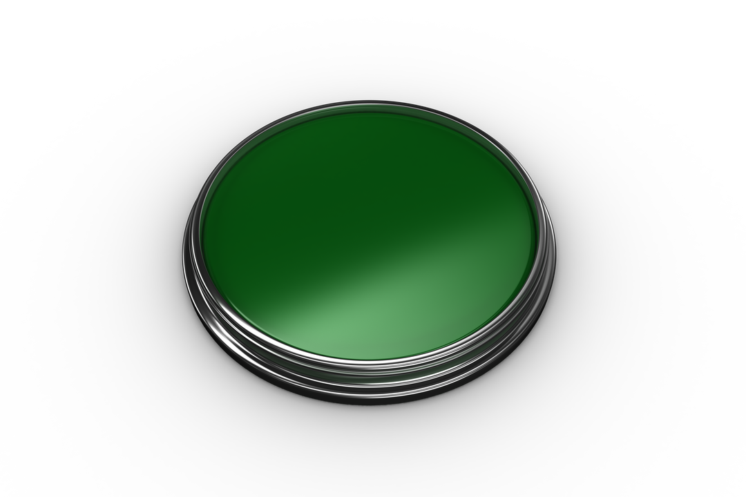 Green Button on Transparent Background with Glossy Finish - Download Free Stock Images Pikwizard.com