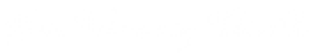 Charming Script 'You Won My Heart' on Transparent Background