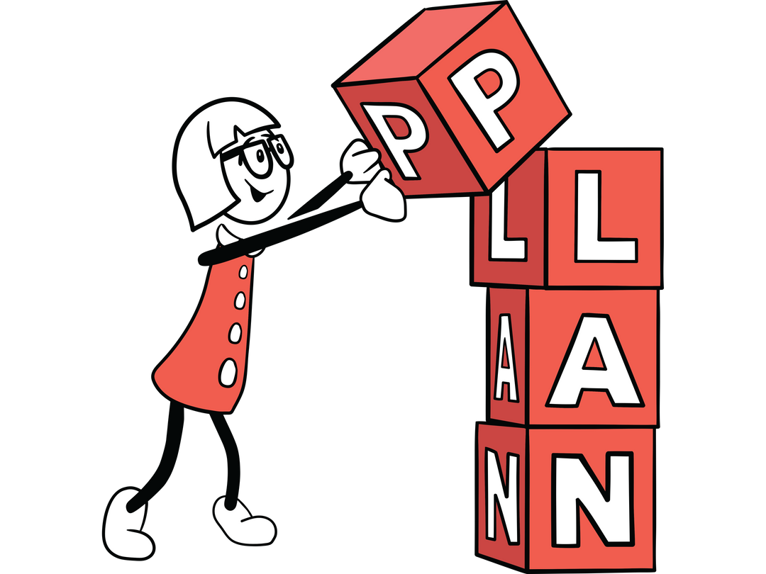 Illustration of Planning Concept with Cartoon Character on Transparent Background - Download Free Stock Images Pikwizard.com