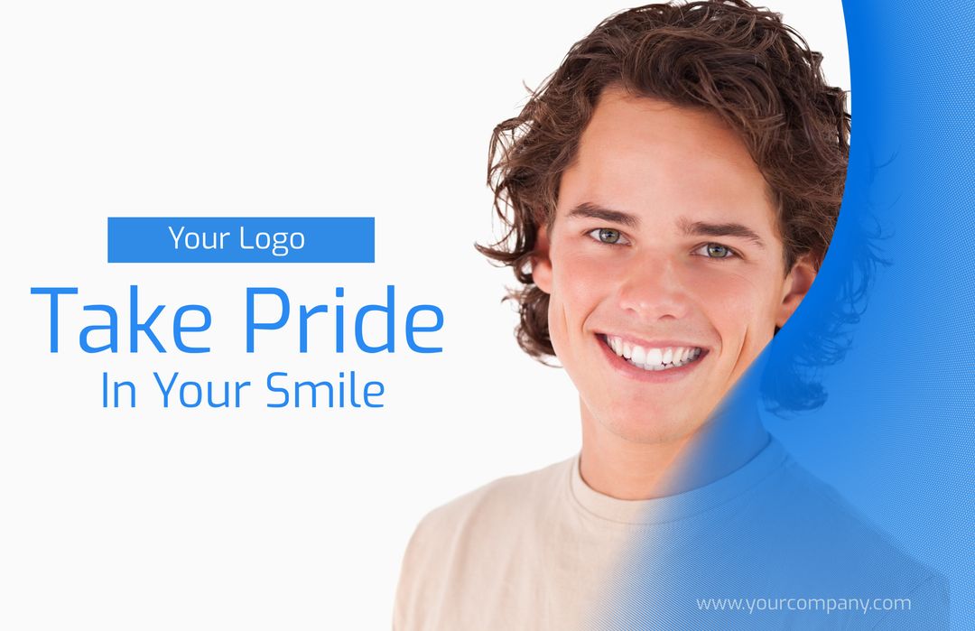 Radiant Smiling Man for Dental Service Promotion