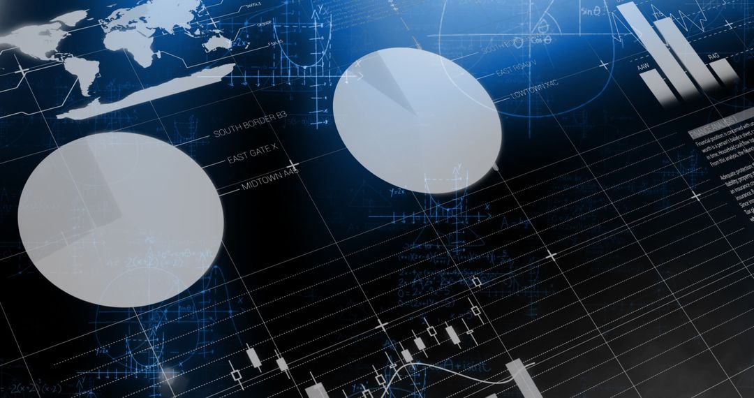 Global Financial Analytics Dashboard with Circles and Charts
