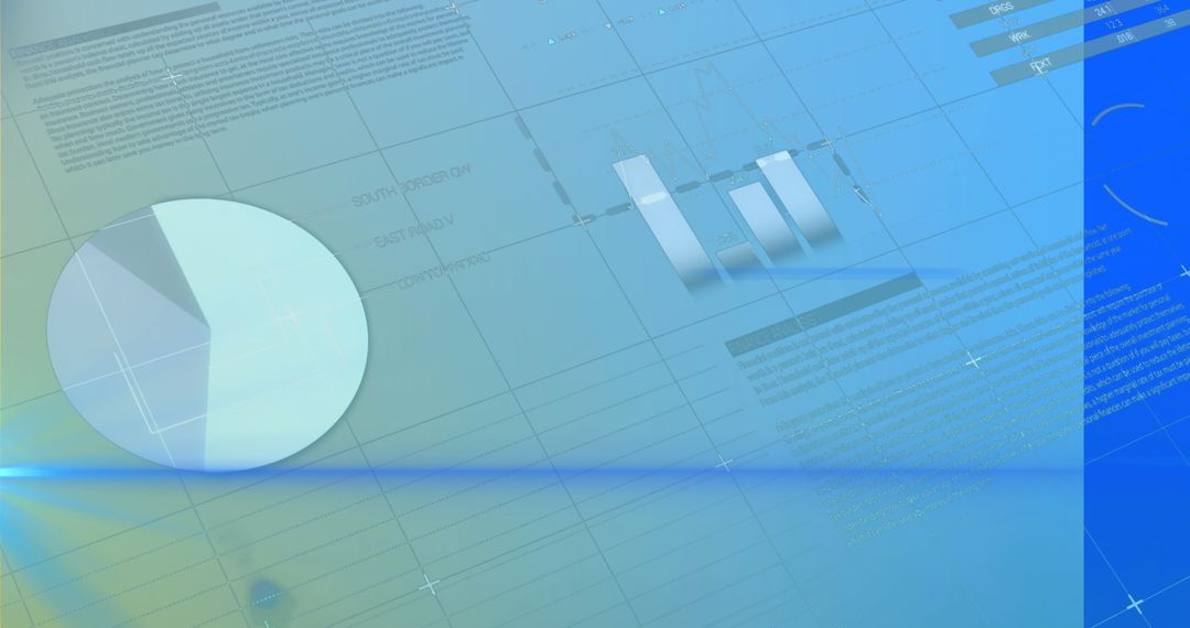 Modern Data Analytics Dashboard Concept with Pie Chart and Bar Graph
