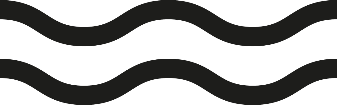 Abstract Parallel Wavy Lines on Transparent Background