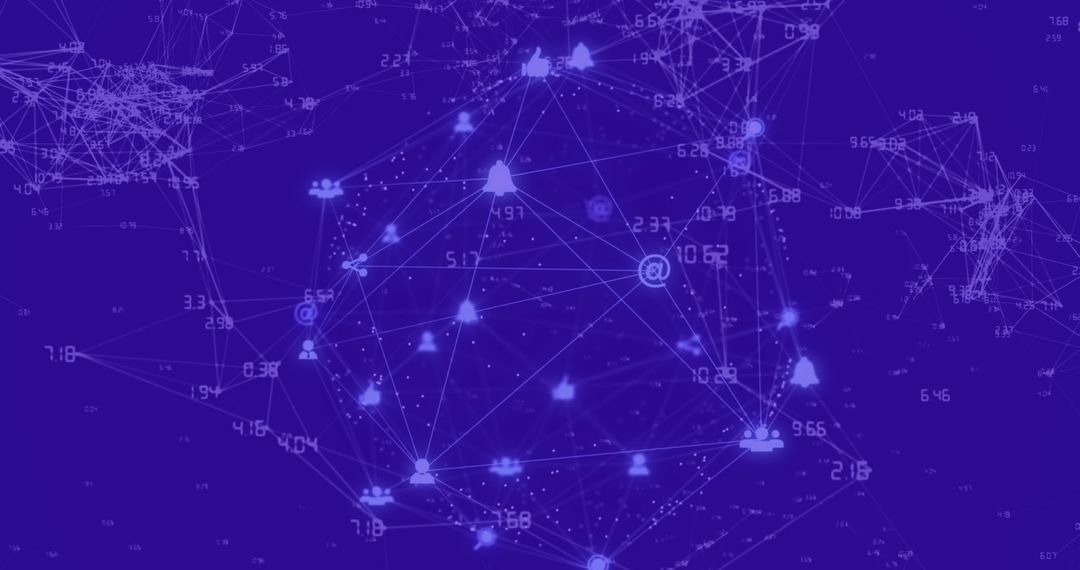 Glowing Network Sphere in Digital Space Illustrating Technological Connectivity