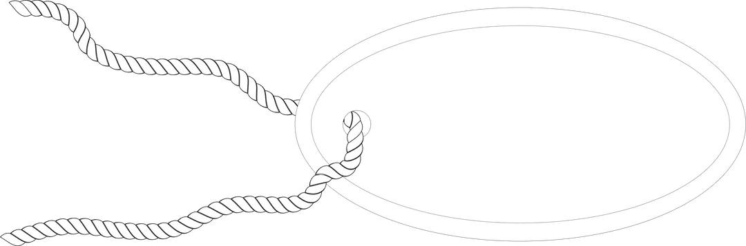 White Tag Illustration with Copy Space on Transparent Background