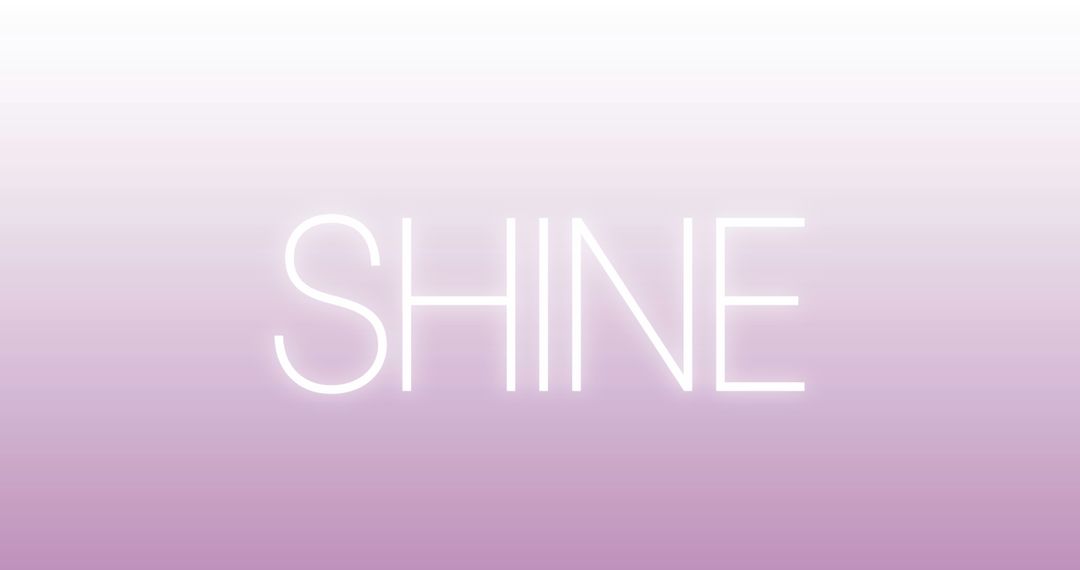 Shine Text Over Gradient Background