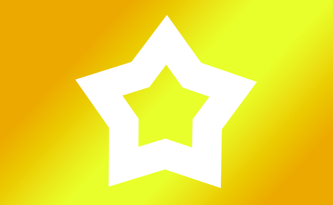 Stylish Transparent Geometric Star on Yellow Gradient Background - Download Free Stock Images Pikwizard.com