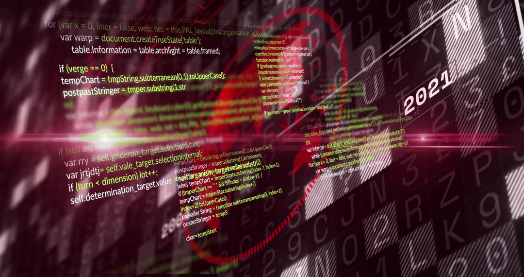 Digital Romance Concept with Code and Binary Overlay