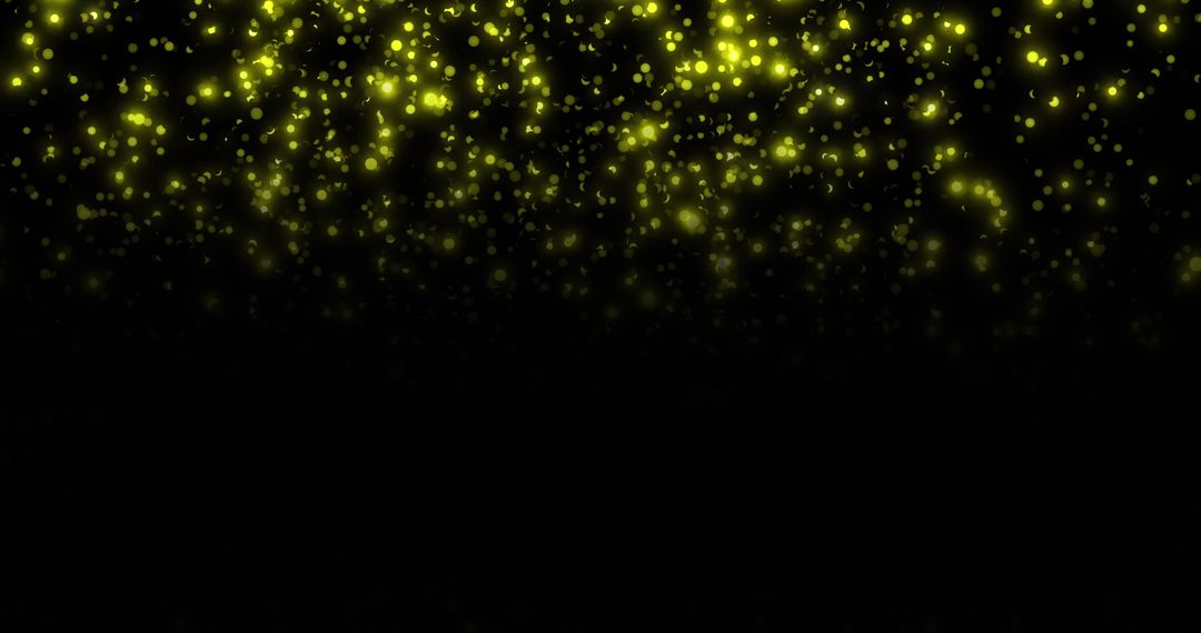 Luminescent Yellow Specks Creating Magical Cosmic Atmosphere