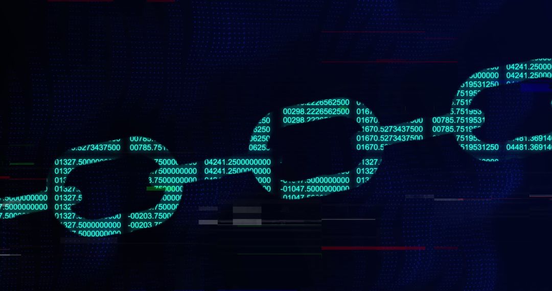 Digital Block Chain with Binary Coding and Data Processing - Free Images, Stock Photos and Pictures on Pikwizard.com