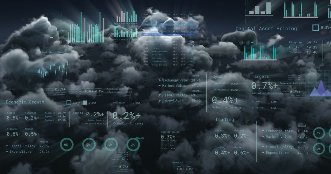 Financial Data Analytics Visualized In Cloud Networks