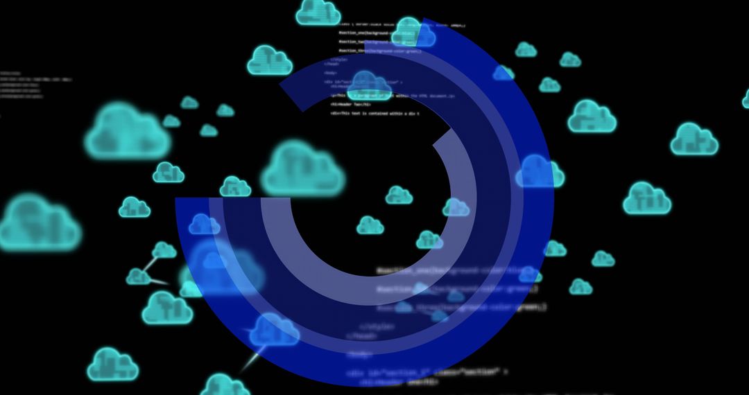 Digital Cloud Computing with Data Processing Interface - Free Images, Stock Photos and Pictures on Pikwizard.com