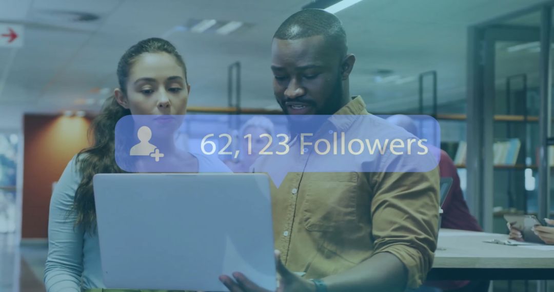 Growing Follower Count with Diverse Team at Work