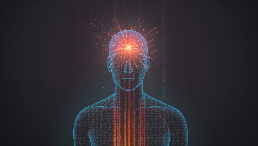 Futuristic AI Mind: Digital Innovation and Data Visualization