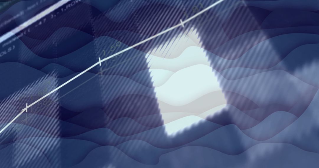 Futuristic Digital Data Processing with Cybersecurity Theme