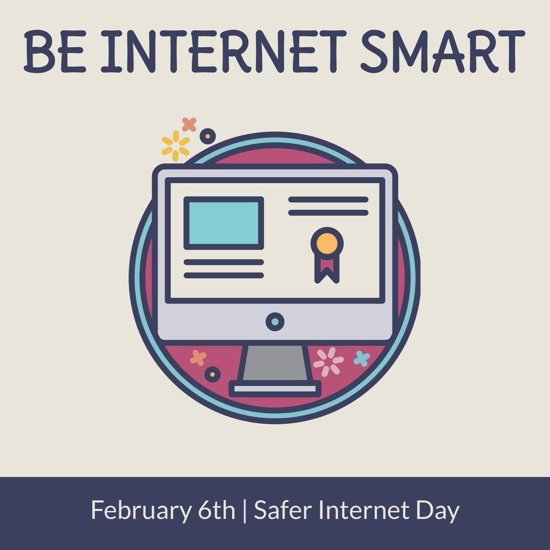 Digital Literacy and Online Safety Awareness Graphic