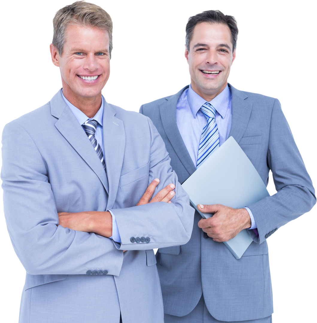 Transparent Business Professionals in Suits with Confident Smiles - Download Free Stock Images Pikwizard.com