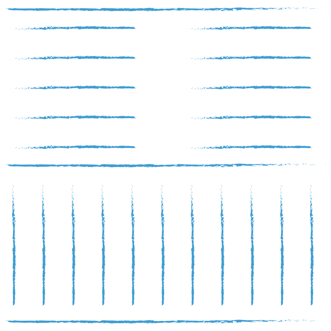 Blue Lines on Transparent Background Isolated