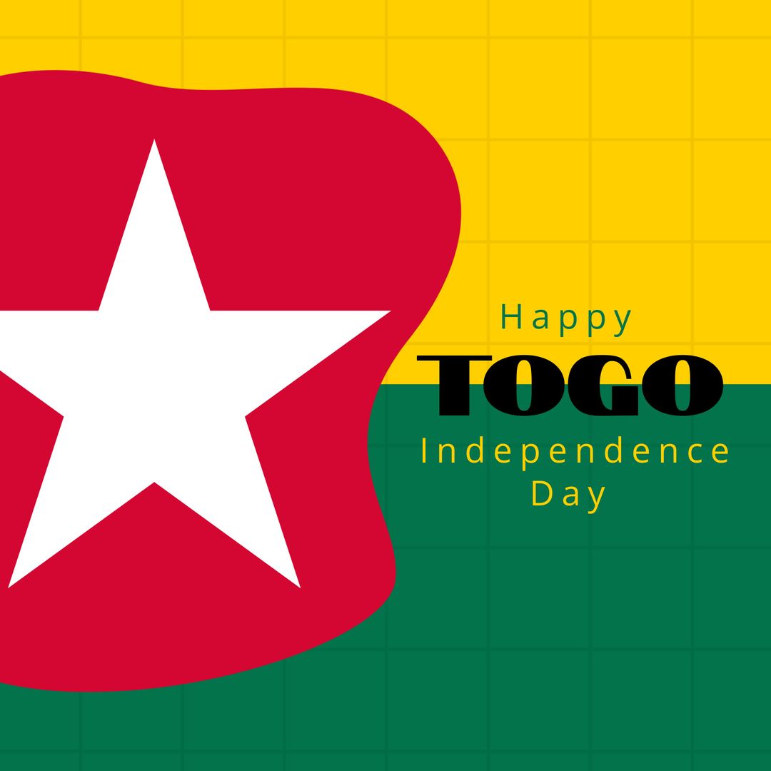 Togo Independence Day Celebration with National Colors