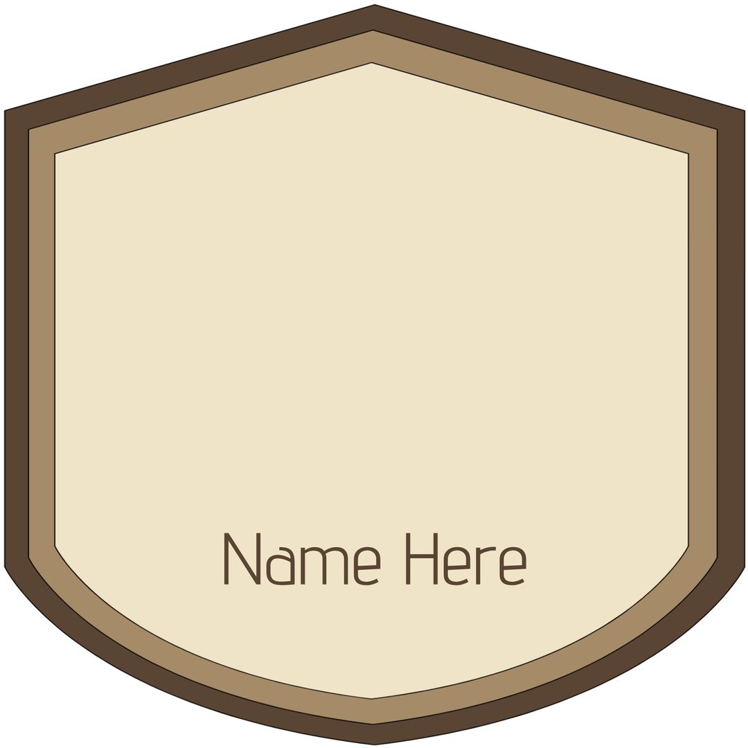Blank Shield Template for Awards and Recognition