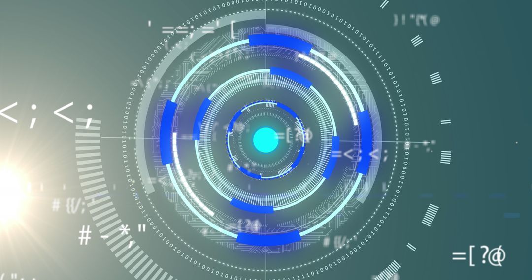 Futuristic Digital Interface with Thrilling Data Visualization