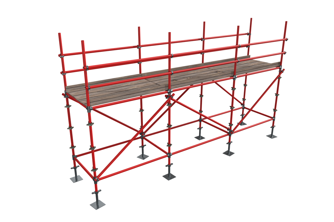 3D Transparent Red Metallic Scaffolding Structure for Construction Projects - Download Free Stock Images Pikwizard.com