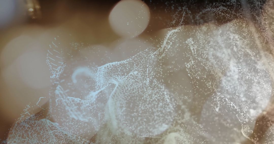 Dynamic Abstract Light Streaks and Swirling Particles