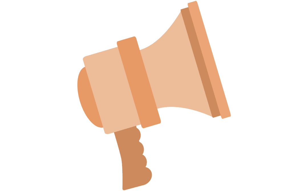 Digital Loudspeaker Symbol For Communication on Transparent Background