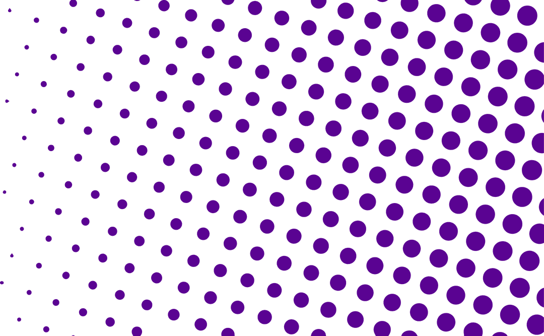 Purple Halftone Dot Pattern on Green Transparent Background