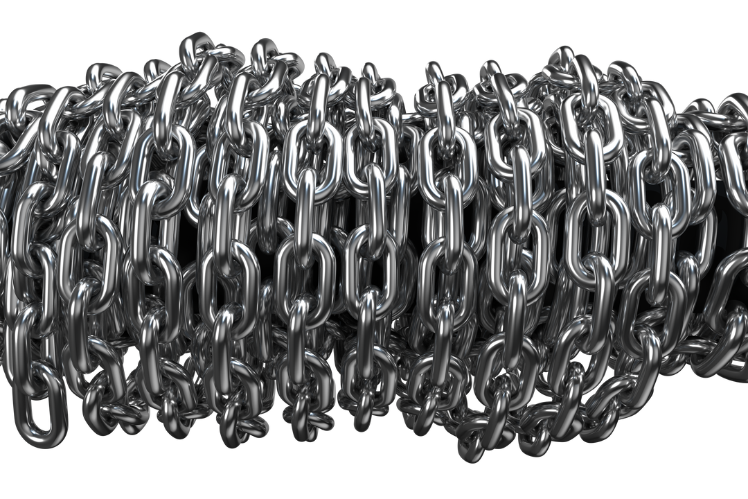 3D Rendered Metallic Chains Heap with Transparent Background - Download Free Stock Images Pikwizard.com