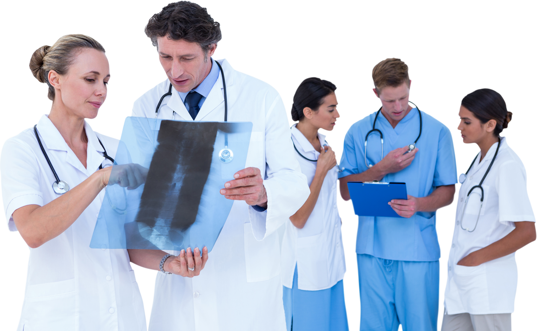 Transparent Medical Team Analyzing X-ray - Download Free Stock Images Pikwizard.com