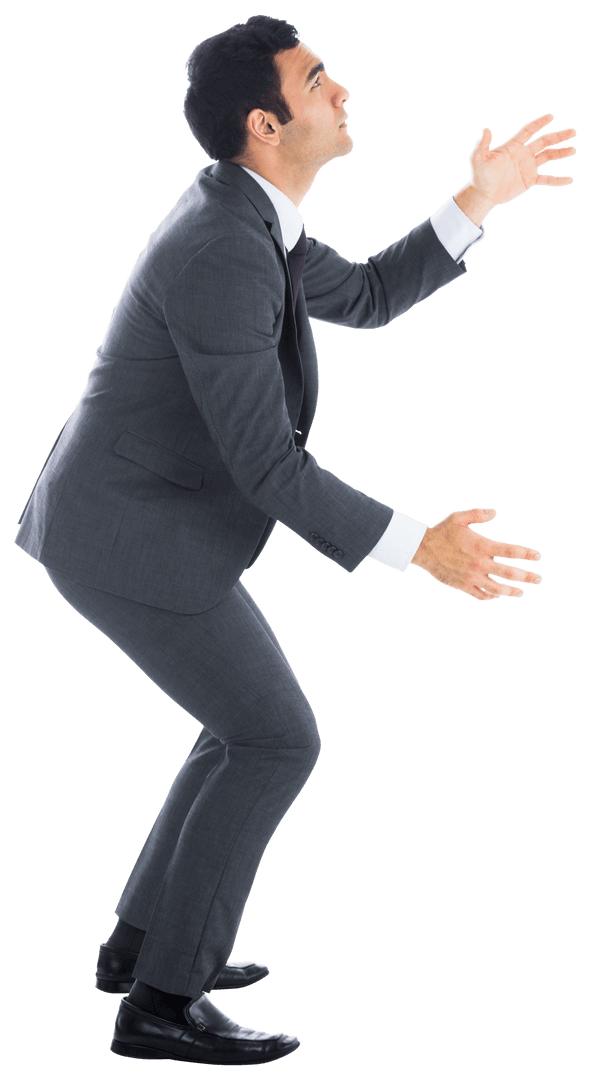 Biracial Businessman Interacting in Transparent Office Space