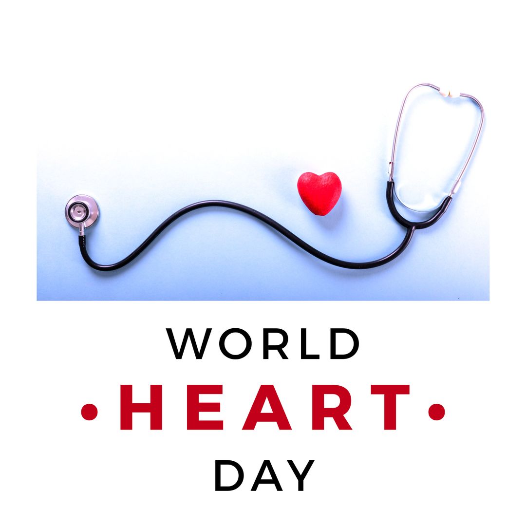 World Heart Day Campaign with Heart and Stethoscope