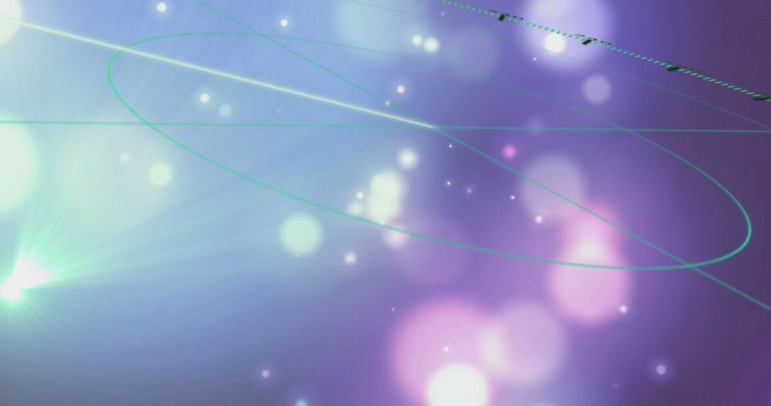 Vibrant Bokeh and Geometric Lines with Soft Lens Flare