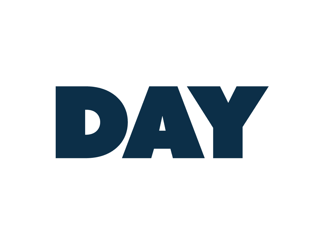 Bold Day Text on Transparent Background Vector Illustration