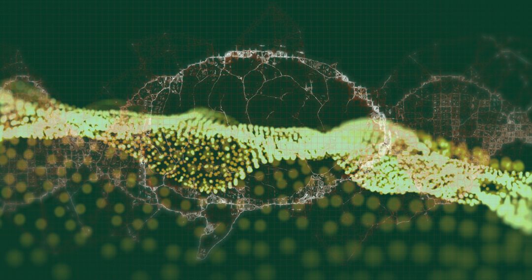 Abstract Neural Network Visualization with Data Particles - Free Images, Stock Photos and Pictures on Pikwizard.com