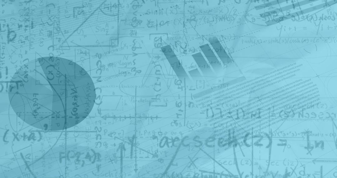 Abstract Mathematics and Statistics Background Overlay