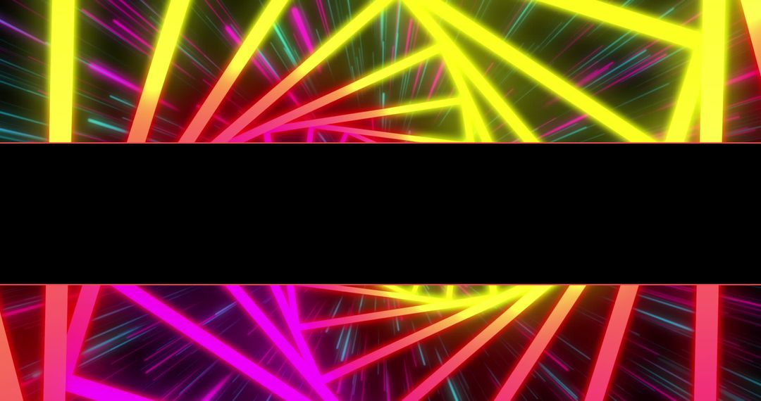 Vibrant Neon Light Patterns with Futuristic Design