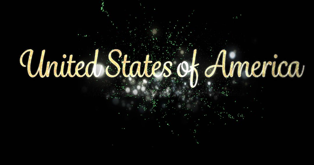 Festive United States of America Text with Sparkling Fireworks - Free Images, Stock Photos and Pictures on Pikwizard.com