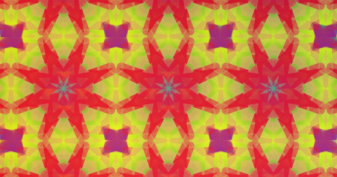 Vibrant Abstract Geometric Pattern with Red and Green Hues