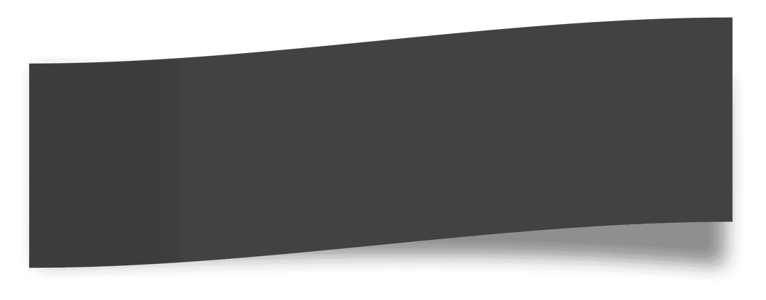 Minimalistic abstract shape on transparent background